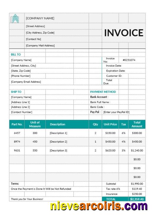Basic Proforma Invoice